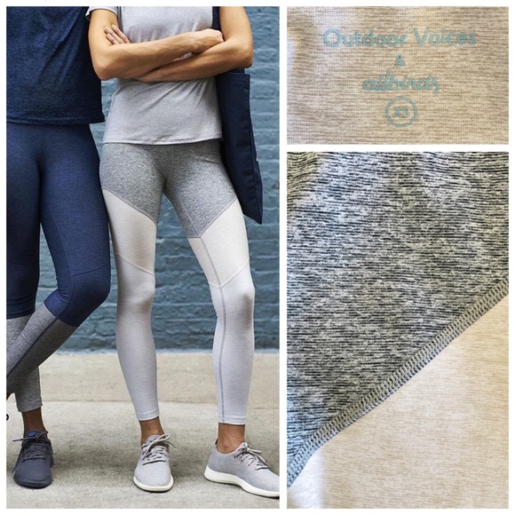 Outdoor Voices x Allbirds Tri-Color Gray Whiteout 7/8 Springs Leggings, sz. XS - Picture 16 of 16
